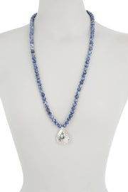 Lapis Mala Prayer Beads Necklace - SF
