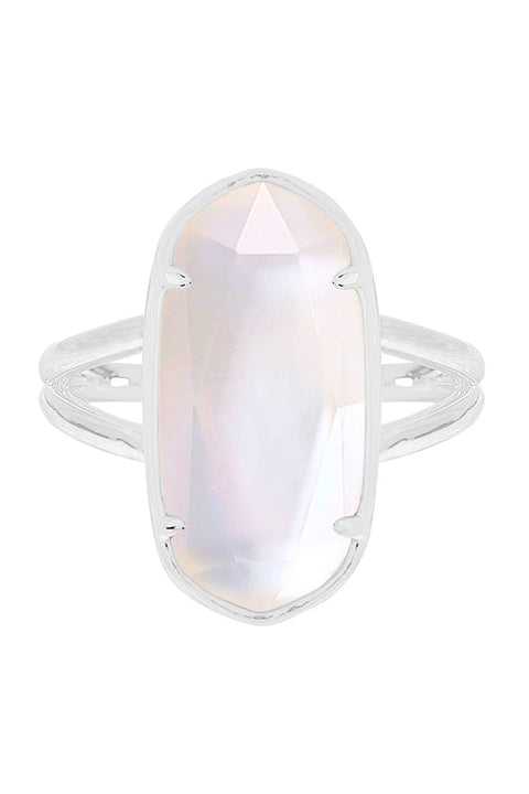 Mother Of Pearl Quartz Casey Ring - SF