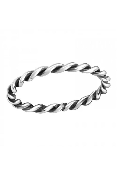 Sterling Silver Rope Ring - SS