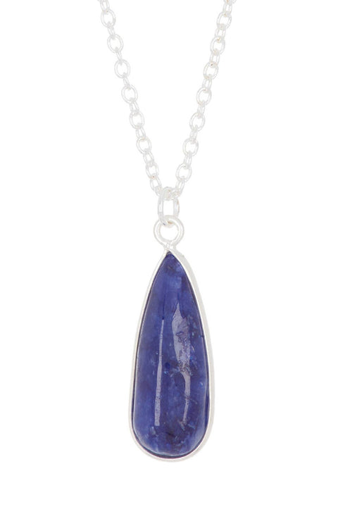 Sapphire Water Drop Pendant Necklace - SF