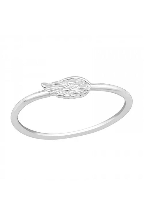 Sterling Silver Angel Wing Ring - SS