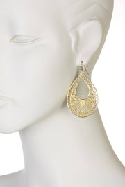 Filigree Statement Earrings In Gold - GF