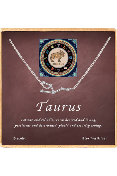 Sterling Silver Taurus Constellation Bracelet - SS