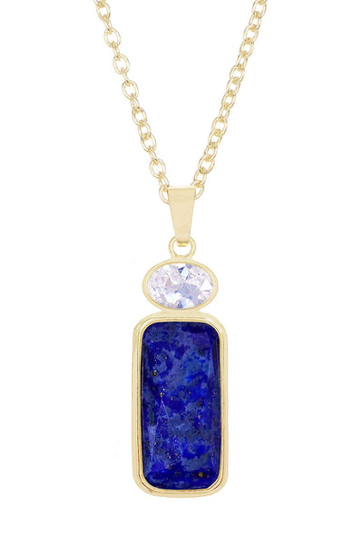 Lapis With Pendant Necklace - GF