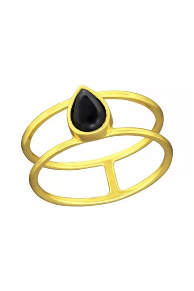 Sterling Silver Vermeil Double Band Ring - VM