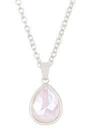 Mother Of Pearl Teardrop Necklace - SF
