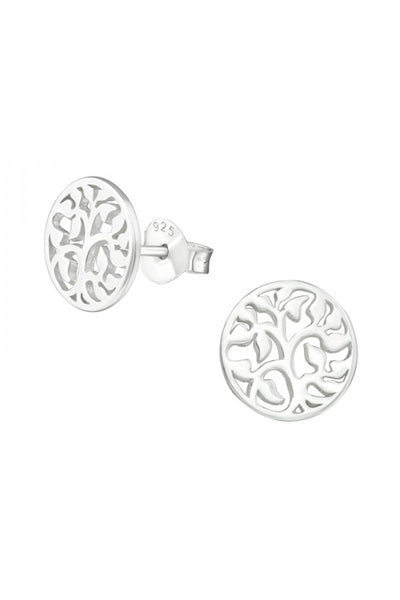 Sterling Silver Vine Ear Studs - SS