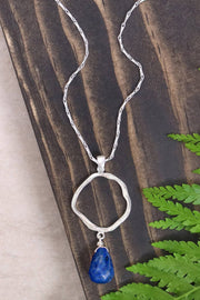 Lapis & Orbit Pendant Necklace - SF