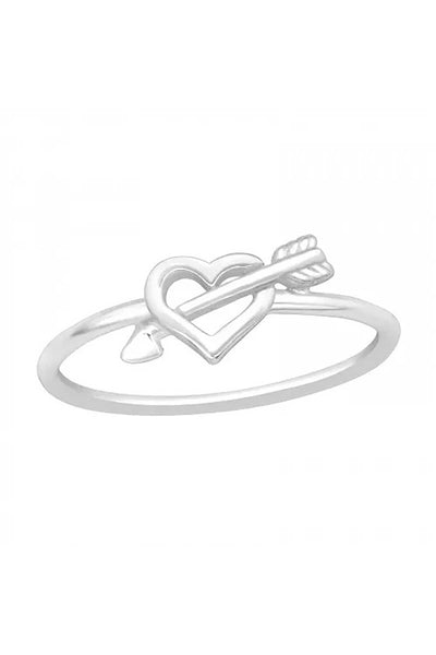 Sterling Silver Cupid's Arrow Ring - SS