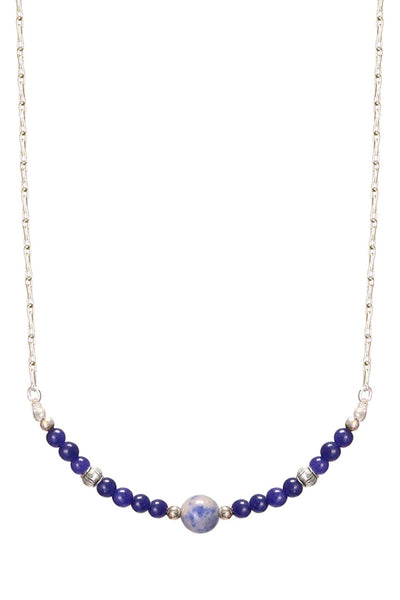 Lapis Beaded Necklace - SF