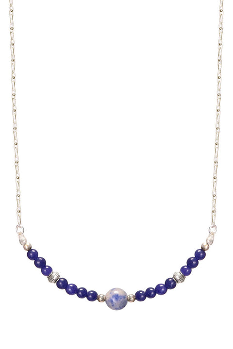 Lapis Beaded Necklace - SF