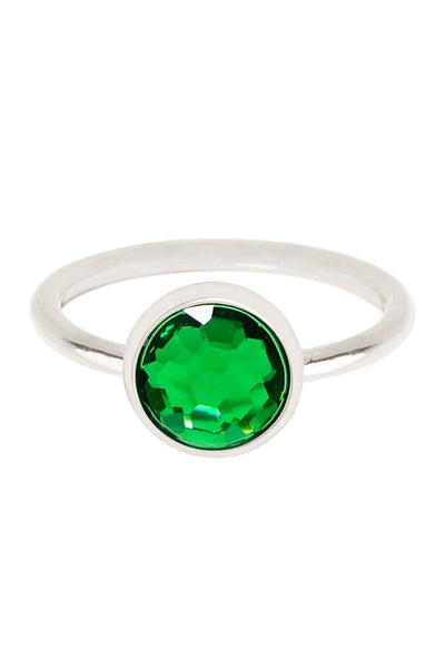 Emerald Crystal Petite Ring - SF