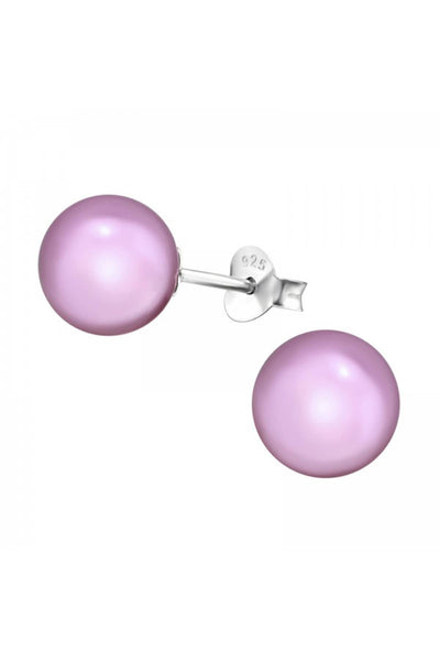 Synthetic Pearl 8mm Ear Studs - SS