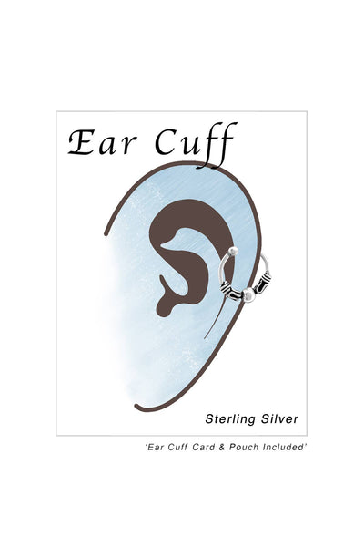 Sterling Silver Bali Ear Cuff - SS