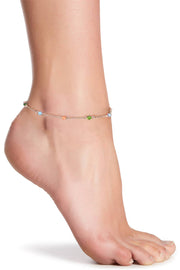 Mixed Austrian Crystal Anklet - SF