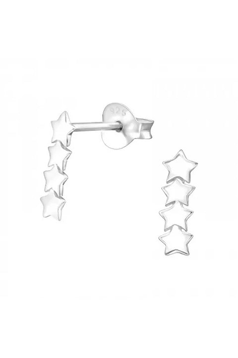 Sterling Silver Star Ear Studs - SS