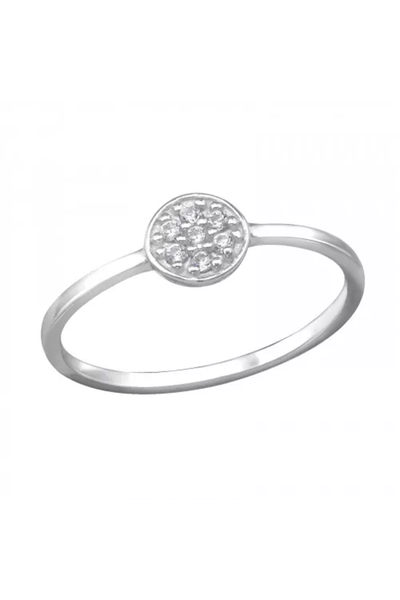 Sterling Silver Micro Pave CZ Ring - SS