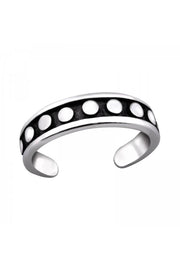 Sterling Silver Bali Style Adjustable Toe Ring - SS