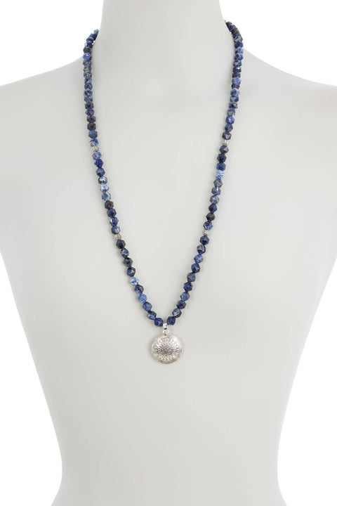Lapis Mala Beads Necklace - SF