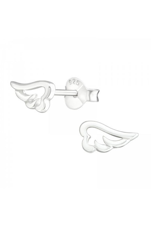 Sterling Silver Wing Ear Studs - SS