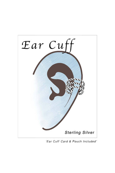 Sterling Silver Rope Ear Cuff - SS