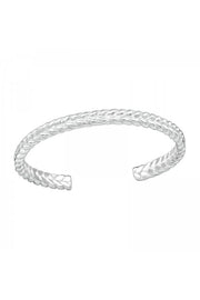 Sterling Silver Braid Adjustable Toe Ring - SS