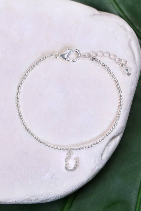 Horseshoe Charm Beaded Bracelet - SF