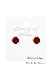 Sterling Silver Round 3mm Ear Studs With Cubic Zirconia - SS