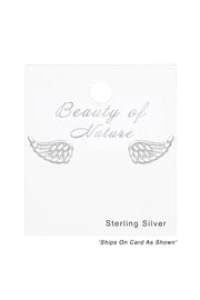 Sterling Silver Wing Ear Studs - SS