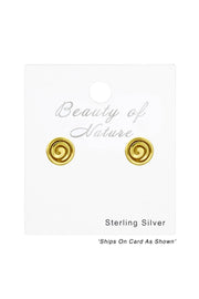 Sterling Silver Spiral Ear Studs - VM