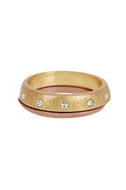 Two Tone Stack Ring Set - GF