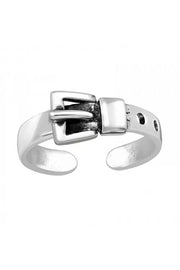Sterling Silver Belt Adjustable Toe Ring - SS