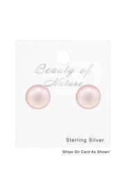 Synthetic Pearl 4mm Ear Studs - SS