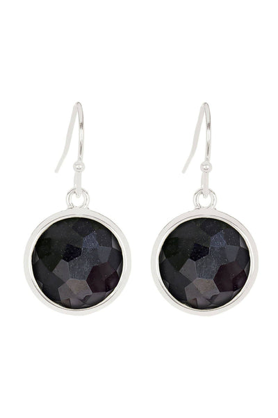 Hematite Round Earrings - SF