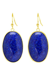 Lapis Statement Earrings - GF