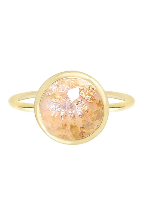 Lily Fossil Lollipop Ring - GF