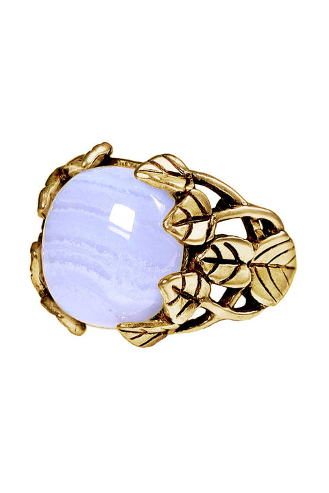Blue Lace Agate Garden Ring In - GF