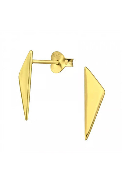 Sterling Silver Triangle Ear Studs - VM