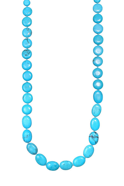 Turquoise & Silver Plated Sierra Vista Necklace - SF