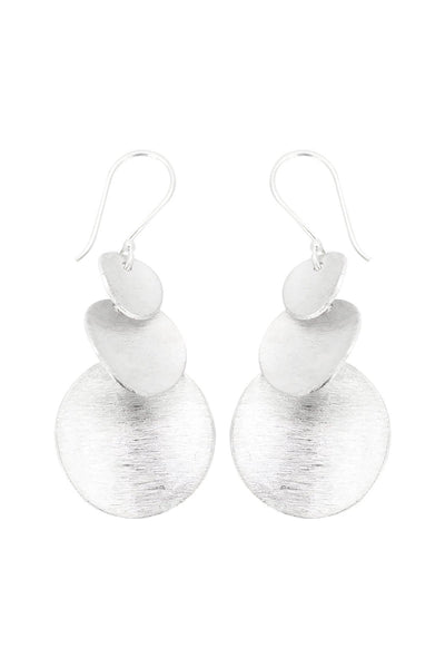 Triple Discs Drop Earrings - SF
