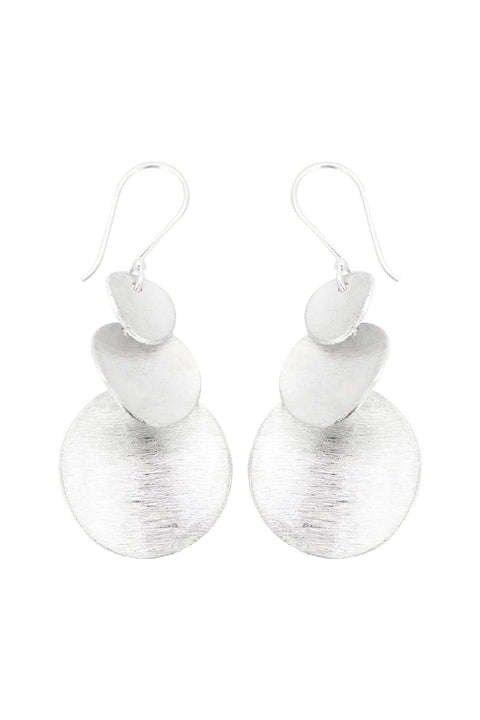 Triple Discs Drop Earrings - SF