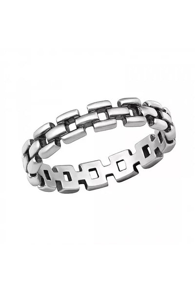 Sterling Silver Chain Link Ring - SS