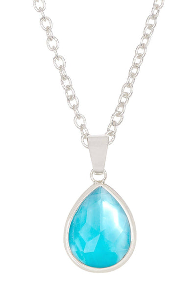 Blue Mother Of Pearl Necklace - SF