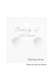 Sterling Silver Shell Ear Studs - SS