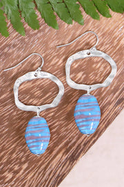 Murano Glass & Freeform Drop Earrings - SF