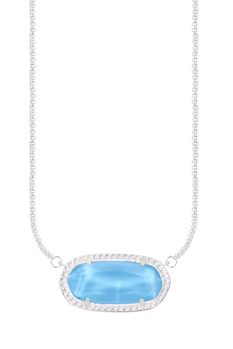 Turquoise Quartz Pendant Necklace - SF