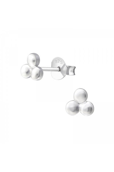 Sterling Silver Geometric Ear Studs - SS
