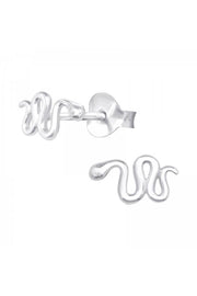 Sterling Silver Snake Ear Studs - SS