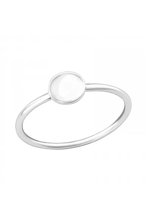 Sterling Silver Round Ring - SS