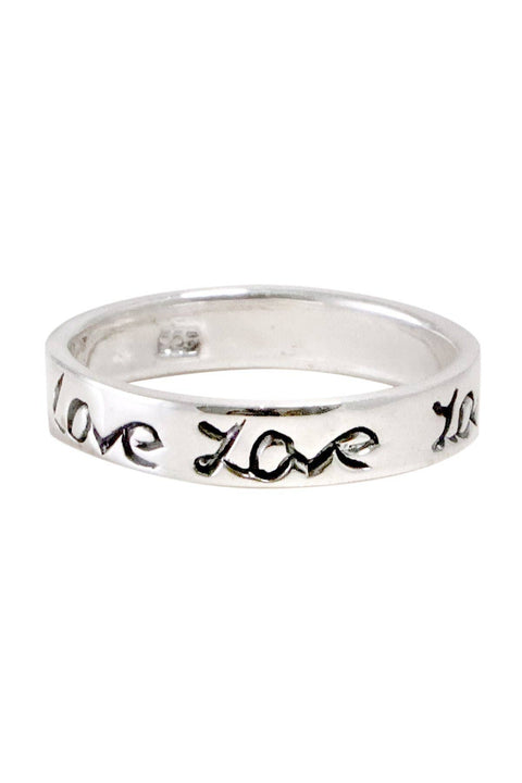 Silver Love Band Ring - SF